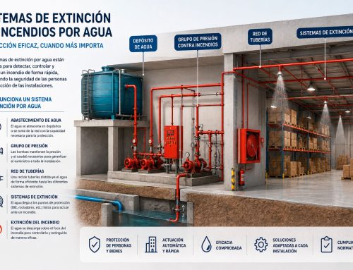 Sistemas de extinción de incendios por agua: cómo funcionan y qué soluciones existen